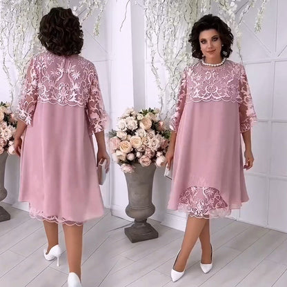2025 Neue Produkte Rabatt💃🌟Transparentes Spitzenkleid in Layering-Optik🌟