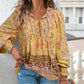💖Camicia da donna alla moda con stampa, scollo a V e maniche lunghe