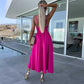 Abito Donna con Spalline Sottile e Spacco Alto