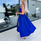 Abito Donna con Spalline Sottile e Spacco Alto