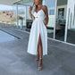 Abito Donna con Spalline Sottile e Spacco Alto