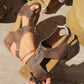 Neue korrigierende Keil-Sandalen mit offener Spitze für Frauen🌸🌸