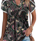 ✨Hot Sale 50% Off🌸Bedrucktes kurzärmliges Tunika-Oberteil für Damen💥💥Befristetes Angebot: 50% Rabatt auf Bestellungen