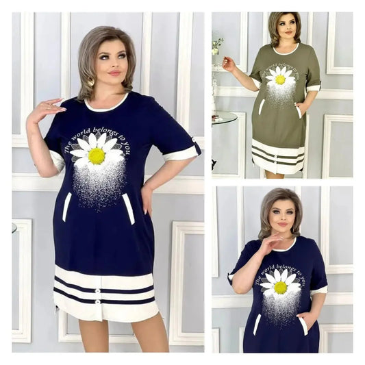 👗Schönes Kleid mit Aufdruck