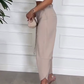 Einfarbige Karottenhose für Damen