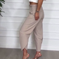 Einfarbige Karottenhose für Damen