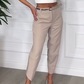 Einfarbige Karottenhose für Damen
