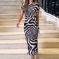 Damenkleid mit Bindegürtel und Schlitz