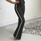 🏙️【Urbanes modernes Damen-Sportset mit Rundhalsausschnitt und figurbetontem Design】👗
