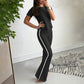 🏙️【Urbanes modernes Damen-Sportset mit Rundhalsausschnitt und figurbetontem Design】👗