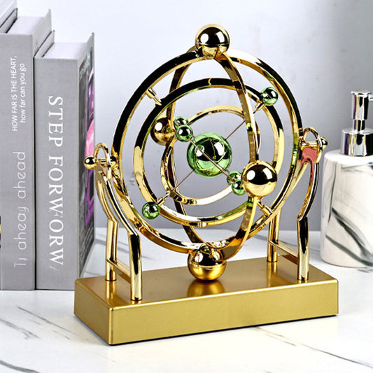 ⏳Offerta speciale a tempo limitato⌛Pendolo a moto perpetuo con orbita celeste - Decorazione rotante creativa per la casa