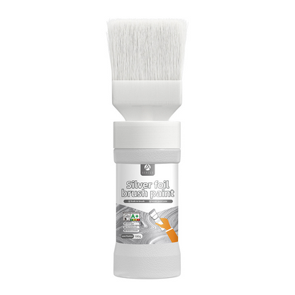 ✨ Pintura metálica plateada al agua con pincel integrado