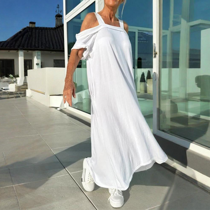 🏖️Summer Specials💃Maxi abito casual a spalla fredda da donna