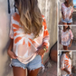 🔥Saldi scottanti 50% DI SCONTO⏳Maglietta oversize da donna con stampa tie-dye