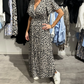Abito Lungo da Donna con Stampa Leopardata alla Moda