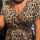 Abito Lungo da Donna con Stampa Leopardata alla Moda