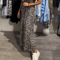 Abito Lungo da Donna con Stampa Leopardata alla Moda