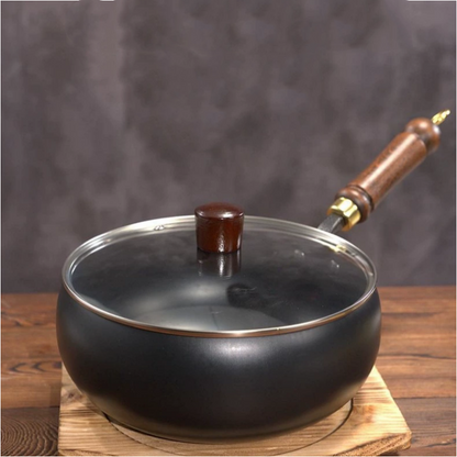 Pentola spessa in ferro non verniciata