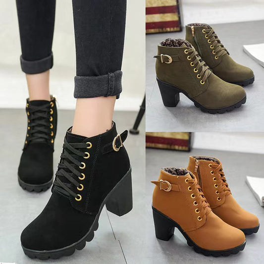 Stivali da donna con tacco grosso🍂Nuovi arrivi autunnali - 49% di sconto