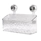 🛁✨Scaffale a ventosa in stile lusso con motivo a ghiacciaio