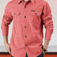 Camicia casual da uomo in cotone tinta unita【ACQUISTA 2 E OTTIENI LA SPEDIZIONE GRATUITA】