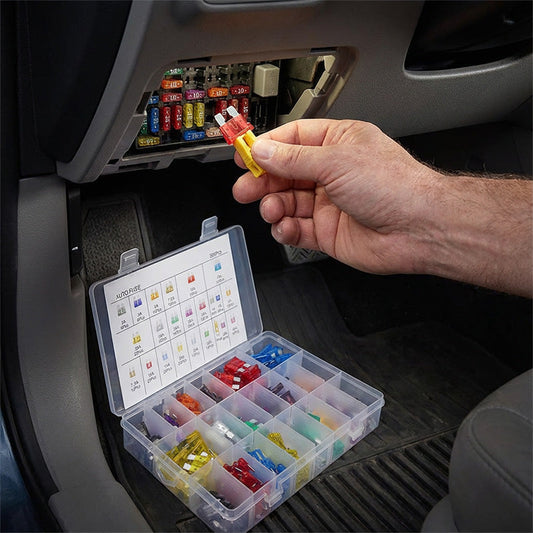 🚗🔥 50% OFF POR TIEMPO LIMITADO | Kit de Fusibles para Coche de 300 Piezas ✨ Micro, Mini y Standard, Reemplazo Rápido para Reparaciones Eléctricas del Vehículo