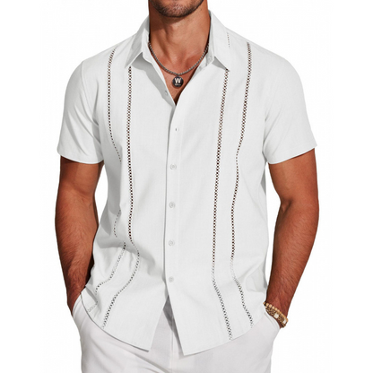 👕🔥 ¡OFERTA 50% OFF! Camisa de Manga Corta Hombre – Estilo Elegante y Casual