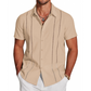 👕🔥 ¡OFERTA 50% OFF! Camisa de Manga Corta Hombre – Estilo Elegante y Casual