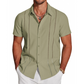 👕🔥 ¡OFERTA 50% OFF! Camisa de Manga Corta Hombre – Estilo Elegante y Casual