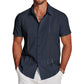 👕🔥 ¡OFERTA 50% OFF! Camisa de Manga Corta Hombre – Estilo Elegante y Casual