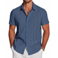 👕🔥 ¡OFERTA 50% OFF! Camisa de Manga Corta Hombre – Estilo Elegante y Casual
