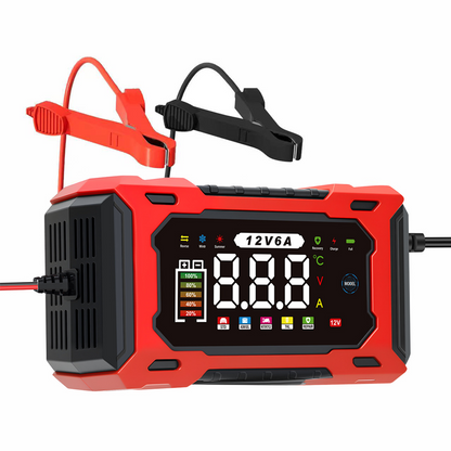 🔋🔥 50% OFF POR TIEMPO LIMITADO | Cargador Inteligente de Batería para Coche ✨ Pantalla LCD, Reparación por Pulso y Protección Avanzada para Prolongar la Vida de tu Batería