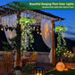 🌿☀️ 50% OFF POR TIEMPO LIMITADO | Luz Solar Colgante con Planta Artificial ✨ Decoración de Jardín con LED Cálido, Sin Cables y Resistente al Clima