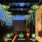 🌿☀️ 50% OFF POR TIEMPO LIMITADO | Luz Solar Colgante con Planta Artificial ✨ Decoración de Jardín con LED Cálido, Sin Cables y Resistente al Clima