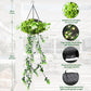 🌿☀️ 50% OFF POR TIEMPO LIMITADO | Luz Solar Colgante con Planta Artificial ✨ Decoración de Jardín con LED Cálido, Sin Cables y Resistente al Clima