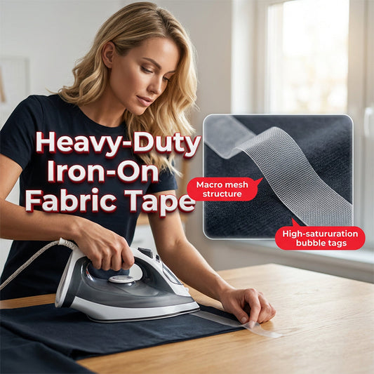 🧵🔥 50% OFF POR TIEMPO LIMITADO | Cinta Termoadhesiva para Dobladillos ✨ Reparación de Ropa Sin Coser, Unión Invisible y Resistente al Lavado