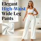 👖🔥 50% OFF POR TIEMPO LIMITADO | Pantalones Palazzo de Cintura Alta para Mujer ✨ Elegantes, Cómodos y Frescos para un Look Casual con Estilo
