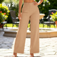 👖🔥 50% OFF POR TIEMPO LIMITADO | Pantalones Palazzo de Cintura Alta para Mujer ✨ Elegantes, Cómodos y Frescos para un Look Casual con Estilo