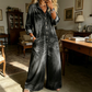 👖🔥 50% OFF POR TIEMPO LIMITADO | Mono Vaquero de Pierna Ancha para Mujer ✨ Diseño Casual con Bolsillos, Manga Ajustable y Estilo Vintage Moderno