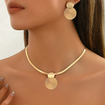 💫 ¡TIEMPO LIMITADO 55% DE DESCUENTO! ✨ Set de joyería geométrica moderna – Bañado en oro, ligero, elegante 🔶