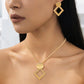 💫 ¡TIEMPO LIMITADO 55% DE DESCUENTO! ✨ Set de joyería geométrica moderna – Bañado en oro, ligero, elegante 🔶