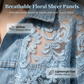 💙✨ ¡OFERTA 50% OFF! Chaqueta Vaquera con Encaje Floral – Estilo Elegante y Único