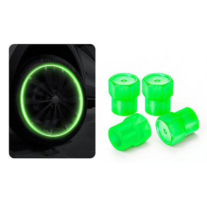 🚗✨ 50% OFF POR TIEMPO LIMITADO | Tapones Luminosos para Válvulas de Neumáticos 🔥 Brillan en la Oscuridad, Protección Antipolvo y Estilo Único para tu Vehículo