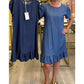 👗💙 ¡OFERTA 50% OFF! Vestido Vaquero con Volantes – Estilo Casual y Elegante para Cada Día