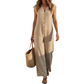 🌸☀️ ¡OFERTA 50% OFF! Mono de Verano Sin Mangas con Botones – Elegancia y Comodidad