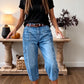 👖🔥 50% OFF POR TIEMPO LIMITADO | Pantalones Vaqueros Cortos Cargo para Mujer ✨ Corte Barril Cómodo, Cintura Media y Estilo Casual Moderno