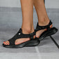 ⌛Limited-Time Offer-Women’s Silver Knit Slingback Wedge Sandals – Breathable Comfort Platform Summer Shoes