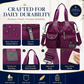 👜🔥 50% OFF POR TIEMPO LIMITADO | Bolso Tote Impermeable para Mujer ✨ Gran Capacidad, Múltiples Bolsillos y 3 Formas de Llevar para Trabajo y Viajes