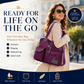 👜🔥 50% OFF POR TIEMPO LIMITADO | Bolso Tote Impermeable para Mujer ✨ Gran Capacidad, Múltiples Bolsillos y 3 Formas de Llevar para Trabajo y Viajes