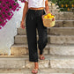 👖🔥 50% OFF POR TIEMPO LIMITADO | Pantalones de Lino para Mujer de Corte Relajado ✨ Pierna Recta, Frescos, Cómodos y Elegantes para Verano